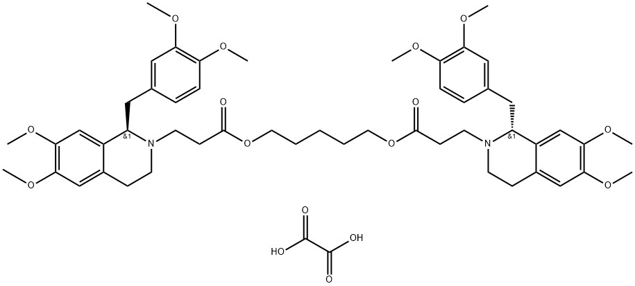 (1R,1'R)-2,2'-(3,11-Diosso-4,10-diossatridecametilene)-bis-(1,2,3,4-tetraidro-6,7-dimetossi-1-veratrilisoquindlina) -diossalato