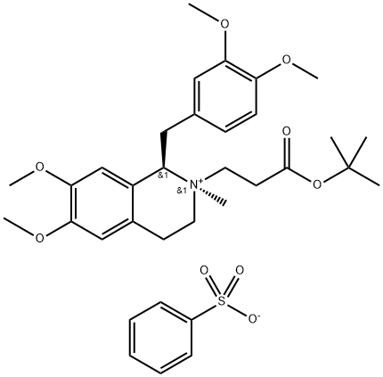 (1R,2R)-1-[(3,4-Dimetossifenil)metil]-2-[3-(terz-butossi)-3-ossopropil]-1,2,3,4-tetraidro-6,7-dimetossi -2-metilisochinolinio benzensolfonato
