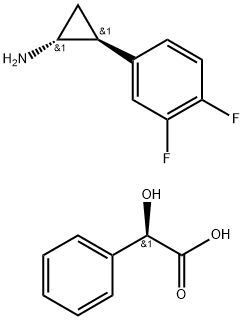 (1R,2S)-2-(3,4-Difluorofenil)ciclopropanamina (2R)-idrossi(fenil)etanoato