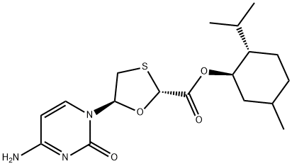 Acido (1R,2S,5R)-mentil-(2R,5S)-5-(4-ammino-2-osso-2H-pirimidin-1-il)-[1,3]ossatiolan-2-carbossilico