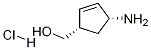 (1S,4R)-(4-amminociclopent-2-enil)metanolo cloridrato
