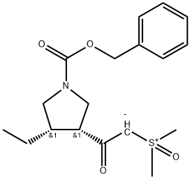 Sale interno del [2-[(3R,4S)-4-etil-1-[(fenilmetossi)carbonil]-3-pirrolidinil]-2-ossoetil]dimetil-solfossonio