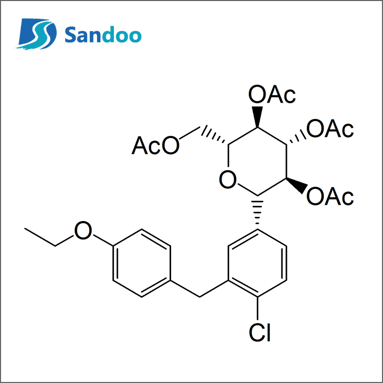 (2R,3R,4R,5S,6S)-2-(acetossimetil)-6-(4-cloro-3-(4-etossibenzil)fenil) tetraidro-2H-piran-3,4,5-triil triacetato