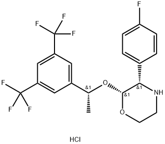 (2R,3S)-2-[(1R)-1-[3,5-Bis(trifluorometil)fenil]etossi]-3-(4-fluorofenil)morfolina cloridrato