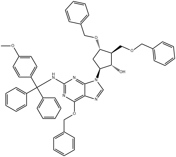 (2R,3S,5S)-3-(Benzilossi)-5-[2-[[(4-metossifenil)difenilmetil]ammino]-6-(fenilmetossi)-9H-purin-9-il]-2-(benzilossimetile )ciclopentanolo