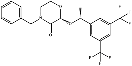 (2R)-4-benzil-2-[(1R)-1-[3,5-bis(trifluorometil)fenil]etossi]morfolin-3-one