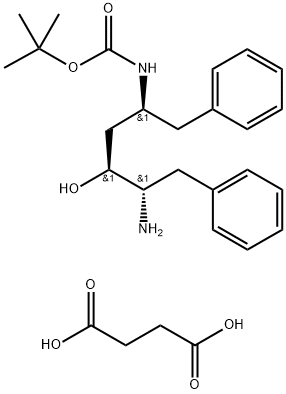 (2S,3S,5S)-5-tert-butilossicarbonilammino-2-ammino-3-idrossi-1,6-difenilesano succinato