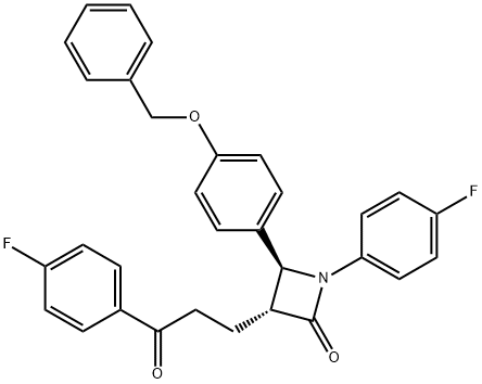 (3R,4S)-4-[4-(Benzilossi)fenil]-1-(4-fluorofenil)-3-[3-(4-fluorofenil)-3-ossopropil]azetidin-2-one
