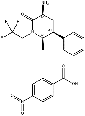 (3S,5S,6R)-6-metil-2-osso-5-fenil-1-(2,2,2-trifluoroetil)piperidina-3-amminio 4-nitrobenzoato