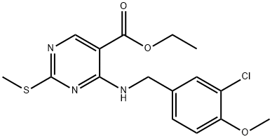 (acido 5-pirimidincarbossilico, 4-[[(3-cloro-4-metossifenil)metil]aMino]-2-(metiltio)-,estere etilico)