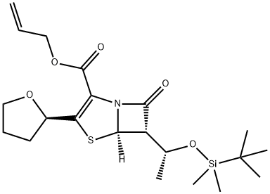 (5R,6S)-6-[(1R)-1-[[(1,1-dimetiletil)dimetilsilil]ossi]etil]-7-osso-3-[(2R)-tetraidro-2-furanil]-4 2-propenil estere dell'acido -tia-1-azabiciclo[3.2.0]ept-2-ene-2-carbossilico
