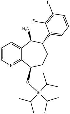 (5S,6S,9R)-6-(2,3-difluorofenil)-9-((triisopropilsilil)ossi)-6,7,8,9-tetraidro-5H-cicloepta[b]piridin-5-ammina