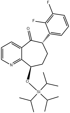 (6S,9R)-6-(2,3-Difluorofenil)-6,7,8,9-tetraidro-9-[[tris(1-metiletil)silil]ossi]-5H-cicloepta[b]piridin-5 -uno