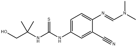 (E)-N'-(2-ciano-4-(3-(1-idrossi-2-metilpropan-2-il)tioureido)fenil)-N,N-dimetilformimidammide