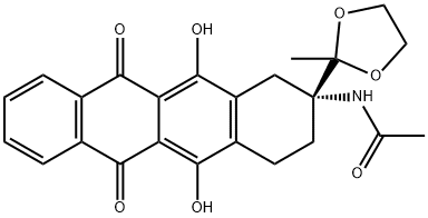 (R)-N-(5,12-Diidrossi-2-(2-metil-1,3-diossolan-2-il)-6,11-diosso-1,2,3,4,6,11-esaidrotetracene -2-il)acetammide