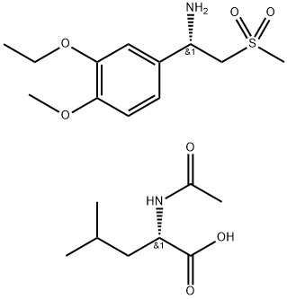 Sale della (S)-1-(3-etossi-4-metossifenil)-2-(metilsolfonil)etilammina N-acetil-L-leucina
