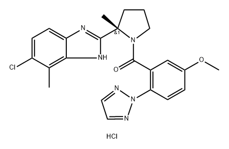 (S)-(2-(5-cloro-4-metil-1H-benzo[d]imidazol-2-il)-2-metilpirrolidin- 1-il)(5-metossi-2-(2H-1,2 ,3-triazol-2-il)