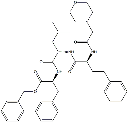 (S)-benzil 2-((S)-4-metil-2-((S)-2-(2-morfolinoacetamido)-4-fenilbutanammido)pentanammido)-3-fenilpropanoato
