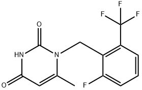 1-[2-Fluoro-6-(trifluorometil)benzil]-6-metilpirimidina-2,4(1H,3H)-dione