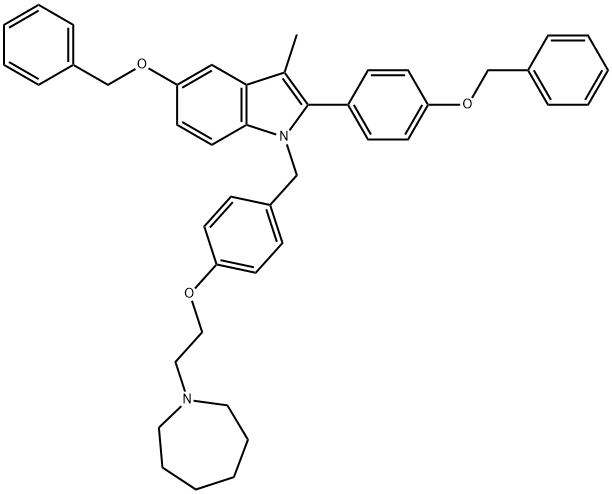 1-(4-(2-(azepan-1-il)etossi)benzil)-5-(benzilossi)-2-(4-(benzilossi)fenil)-3-metil-1H-indolo