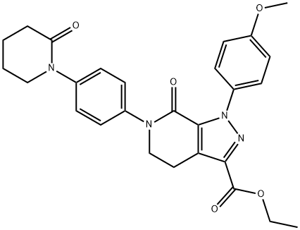 1-(4-metossifenil)-7-osso-6-[4-(2-ossopiperidin-1-il)fenil]-4,5,6,7-tetraidro-1H-pirazolo[3,4-c]piridina Estere etilico dell'acido -3-carbossilico