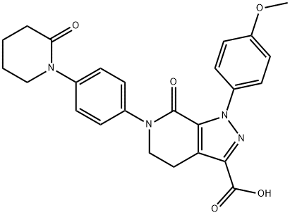 1-(4-metossifenil)-7-osso-6-(4-(2-ossopiperidin-1-il)fenil)-4,5,6,7-tetraidro-1H-pirazolo[3,4-c]piridina acido -3-carbossilico