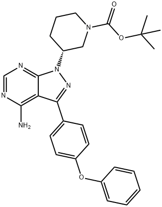 Acido 1-piperidincarbossilico, 3-[4-aMino-3-(4-fenossifenil)-1H-pirazolo[3,4-d]piriMidin-1-il]-, estere 1,1-dimetiletile, (3R)