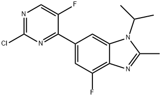 1H-benzimidazolo, 6-(2-cloro-5-fluoro-4-piriMidinil)-4-fluoro-2-metil-1-(1-metiletile)-