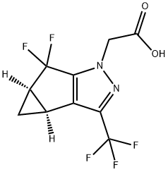 Acido 1H-ciclopropa[3,4]ciclopenta[1,2-c]pirazolo-1-acetico, 5,5-difluoro-3b,4,4a,5-tetraidro-3-(trifluorometil)-, (3bS,4aR )-