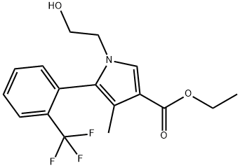 Acido 1H-pirrolo-3-carbossilico, 1-(2-idrossietil)-4-metil-5-[2-(trifluorometil)fenil]-, estere etilico