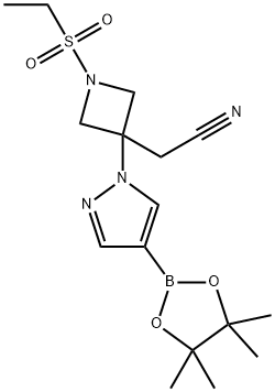 2-(1-(etilsolfonil)-3-(4-(4,4,5,5-tetrametil-1,3,2-diossaborolan-2-il)-1H-pirazol-1-il)azetidin-3- il)acetonitrile