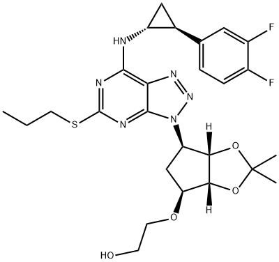 2-[[(3aR,4S,6R,6aS)-6-[7-[[(1R,2S)-2-(3,4-difluorofenil)ciclopropil]aMino]-5-(propiltio)-3H
