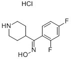 2,4-difluorofenil-(4-piperidinil)metanone ossima cloridrato