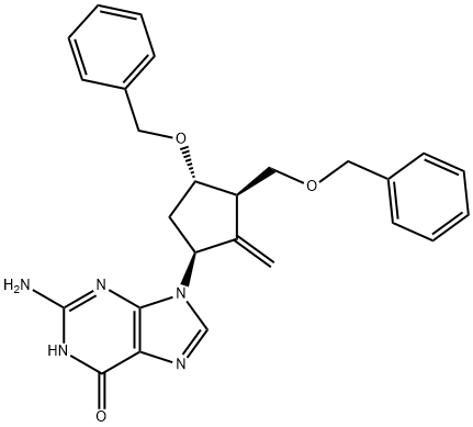 2-ammino-1,9-diidro-9-[(1S,3R,4S)-4-(benzilossi)-3-(benzilossimetile)-2-metilenciclopentil]-6H-purin-6-one