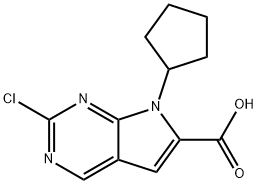 Acido 2-cloro-7-ciclopentil-7H-pirrolo[2,3-d]piriMidina-6-carbossilico