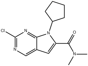 2-Cloro-7-ciclopentil-N,N-dimetil-H-pirrolo[2,3-d]pirimidina-6-carbossammide