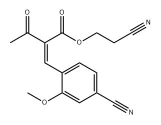 2-cianoetil 2-(4-ciano-2-metossibenzilidene)-3-ossobutanoato