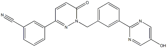 3-(1-(3-(5-idrossipirimidin-2-il)benzil)-6-osso-1,6-diidropiridazin-3-il)benzonitrile