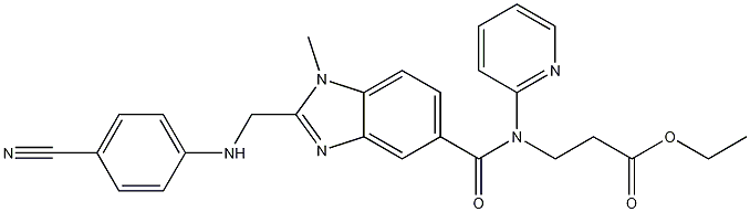 estere etilico dell'acido 3-[[[2-[[(4-cianofenil)ammino]metil]-1-metil-1H-benzimidazol-5-il]carbonil]piridin-2-ilammino]propionico