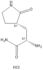 3-pirrolidinapropanammide, α-ammino-2-osso-, cloridrato