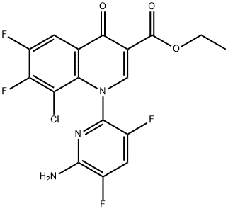 Acido 3-chinolinacarbossilico, 1-(6-ammino-3,5-difluoro-2-piridinil)-8-cloro-6,7-difluoro-1,4-diidro-4-osso-, estere etilico