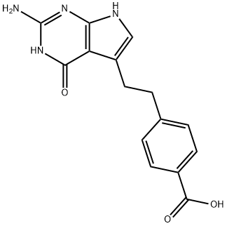 Acido 4-[2-(2-ammino-4,7-diidro-4-osso-1H-pimol[2,3-d]pirimodin-5-il)etil]benzoico