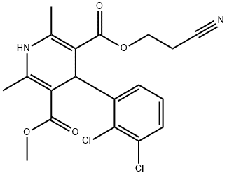 Acido 4-(2,3-dicloro-fenil)-2,6-dimetil-1,4-diidro-piridina-3,5-dicarbossilico 3-(2-ciano-etil) estere 5-metil estere