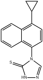 4-(4-ciclopropilnaftalen-1-il)-1H-1,2,4-triazolo-5(4H)-tione