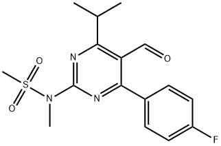 4-(4-fluorofenil)-6-isopropil-2-[(N-metil-N-metilsolfonil)ammino]pirimidinil-5-il-formil