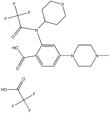 trifluoroacetato dell'acido 4-(4-metilpiperazin-1-il)-2-[(tetraidropiran-4-il)(2,2,2-trifluoroacetil)ammino]benzoico