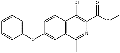 Estere metilico dell'acido 4-idrossi-1-metil-7-fenossi-3-isochinolinacarbossilico