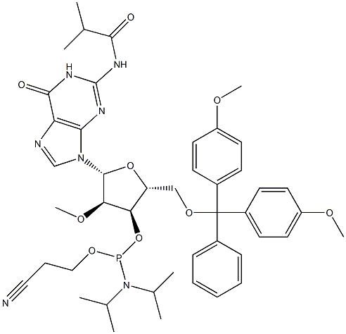 5'-O-(4,4-dimetossitritil)-2'-O-metil-N-isobutirrilguanosina-3'-(2-cianoetil-N,N-diisopropil)fosforammidito