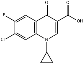 Acido 7-cloro-1-ciclopropil-6-fluoro-1,4-diidro-4-ossochinolin-3-carbossilico