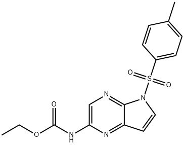 Acido carbammico,N-[5-[(4-metilfenil)solfonil]-5H-pirrolo[2,3-b]pirazin-2-il]-, etileste